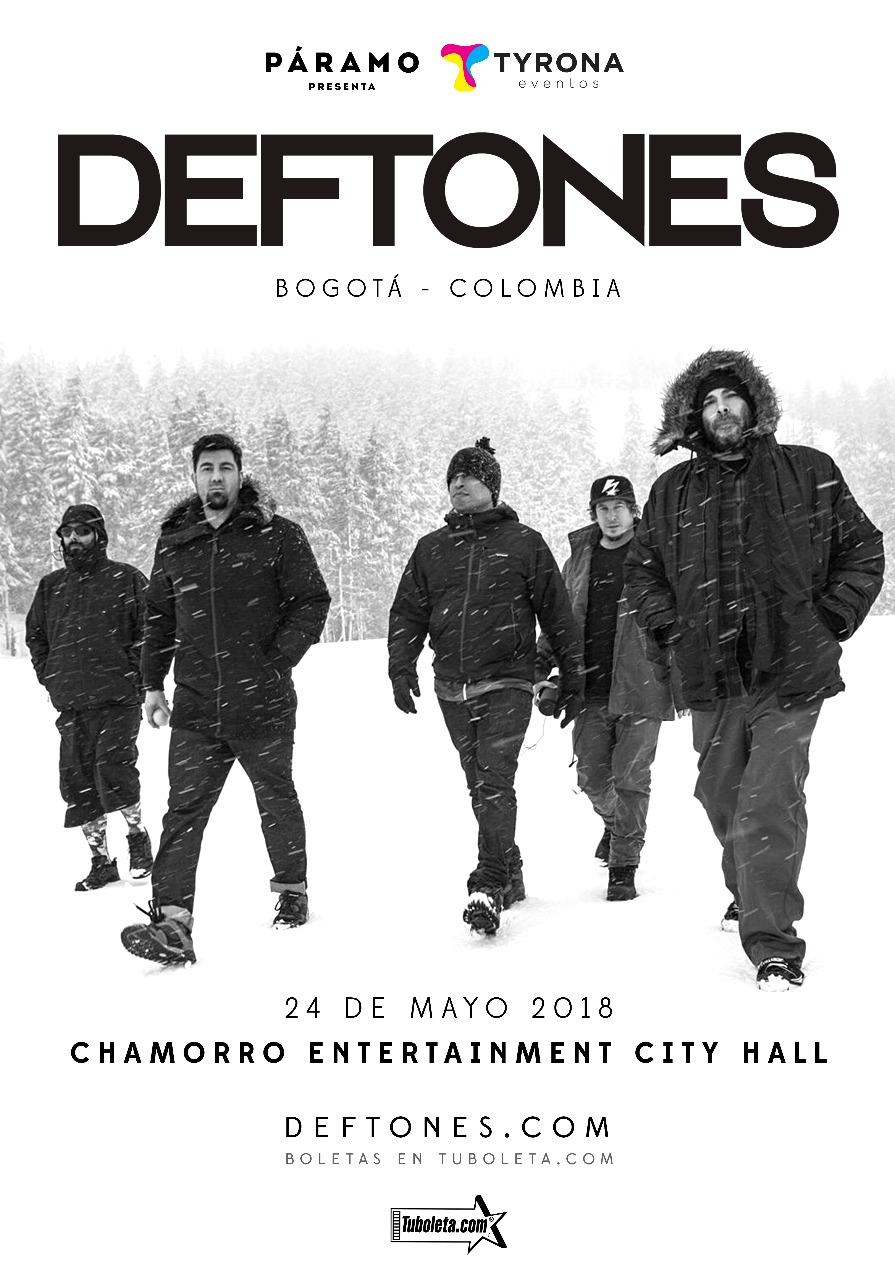 Deftones regresa a Colombia.