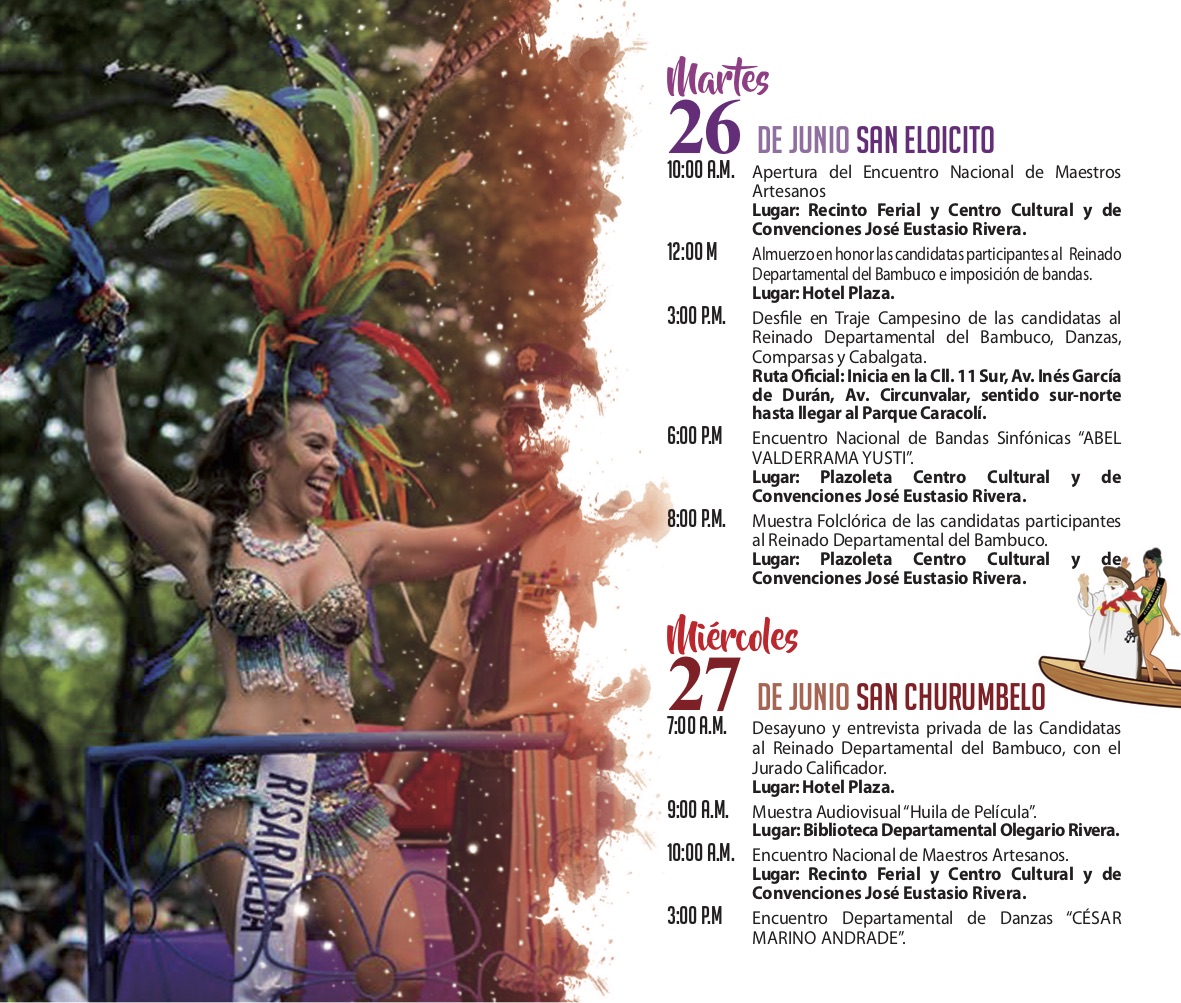 Festival Folclórico y Reinado Nacional del Bambuco las fiestas que