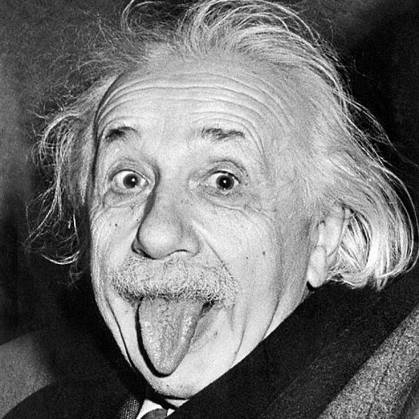 Albert Einstein zurdo