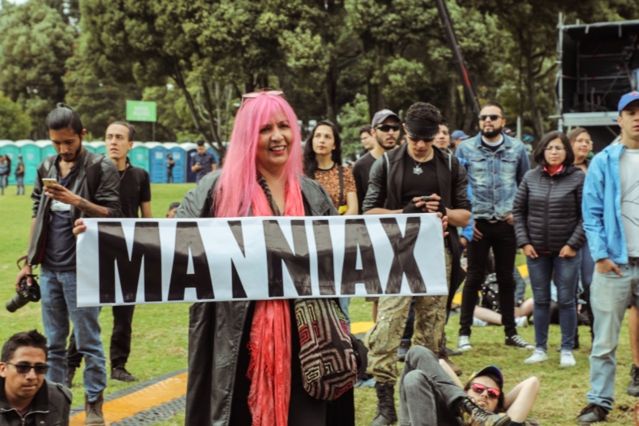 El público acompañó a Manniax en Rock al Parque 2018.