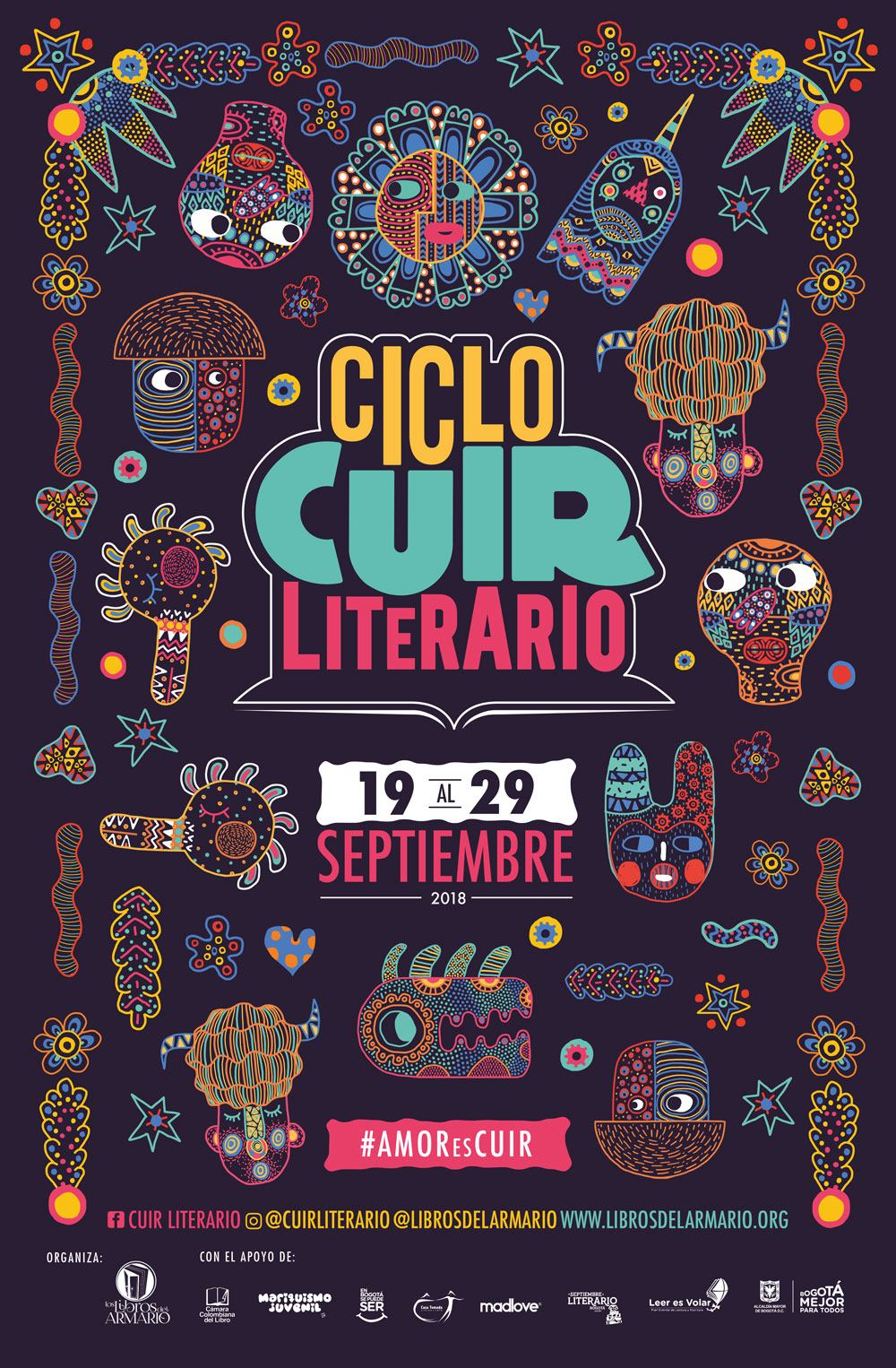 Ciclo Cuir Literario 2018 - Afiche oficial