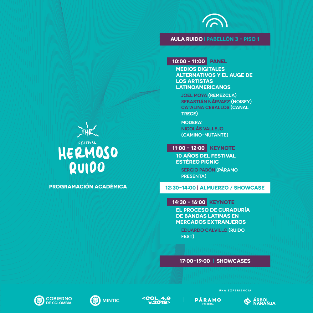 Hermoso Ruido en Colombia 4.0, programación.