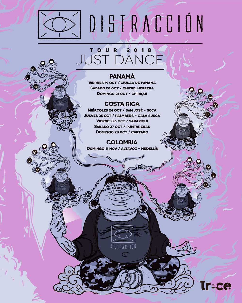 'Just Dance', el tour de Distracción por Centroamérica y Colombia.