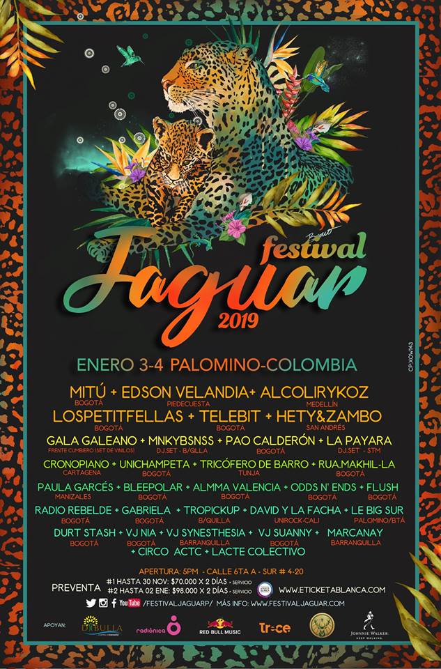 Festival Jaguar 2019: artistas confirmados.