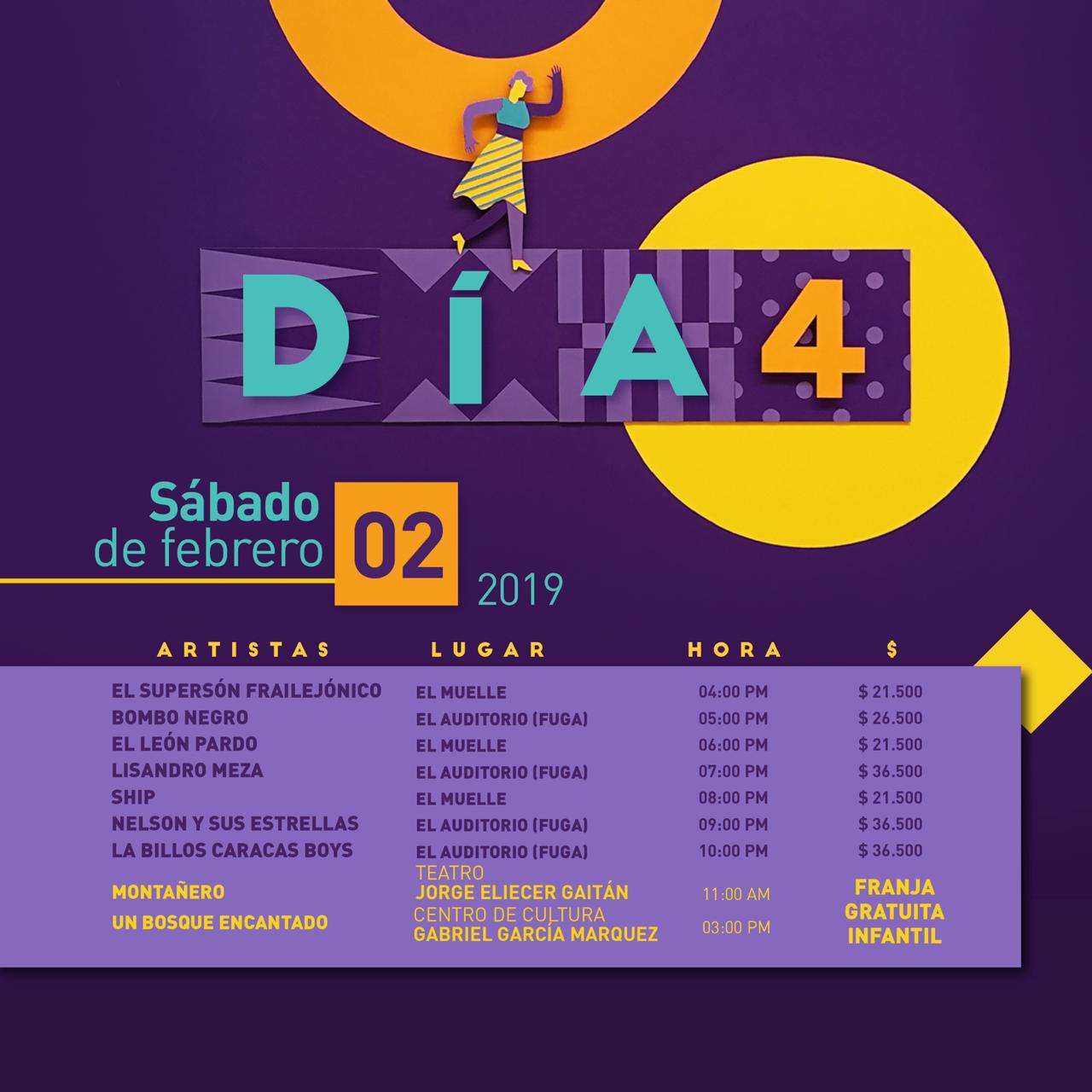 Programación Festival Centro 2019 en Bogotá.