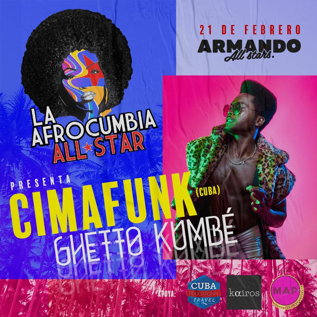 Cimafunk y Ghetto Kumbé en la próxima fiesta del Afrocumbia All Stars.