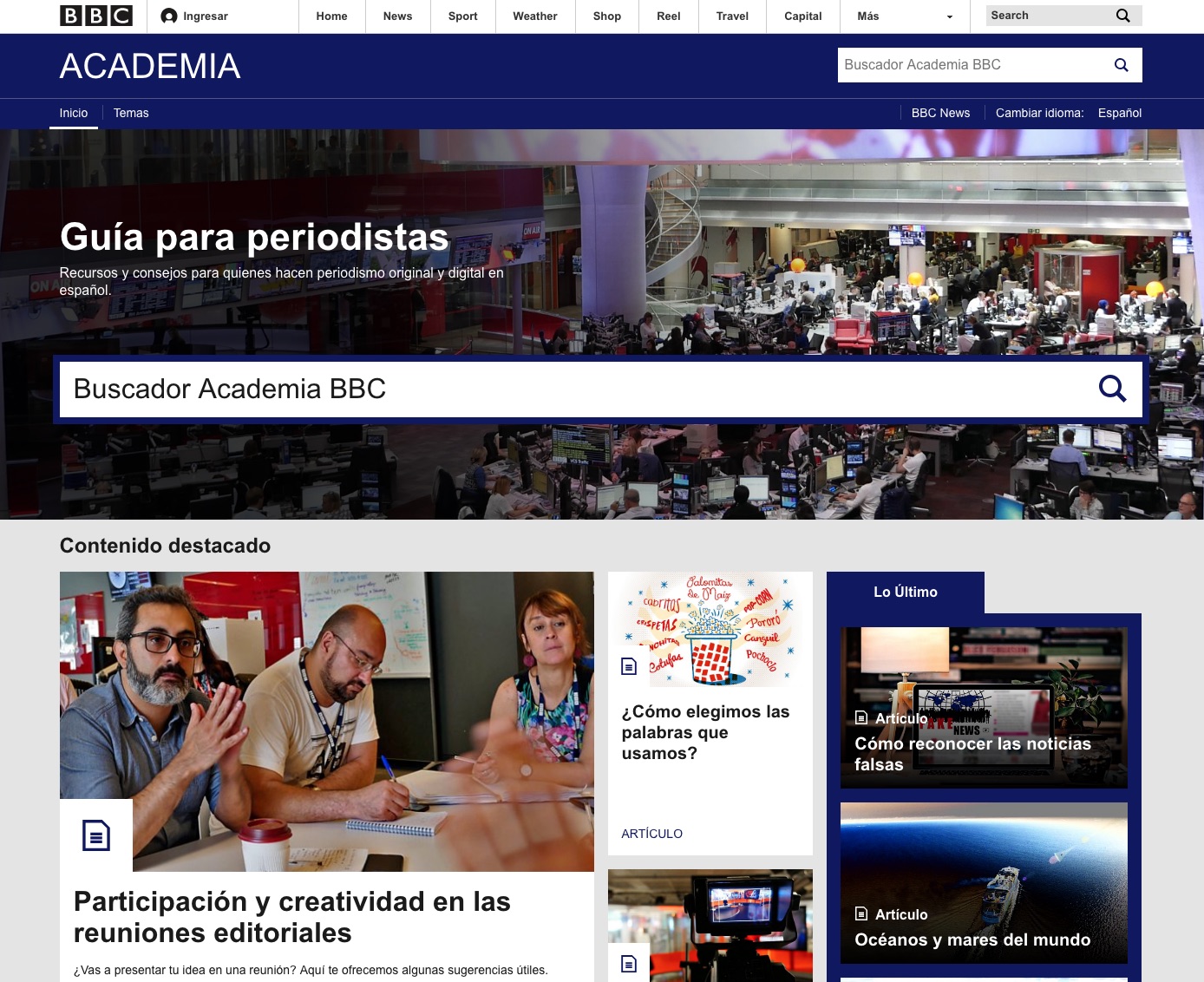 BBC Academia Periodismo