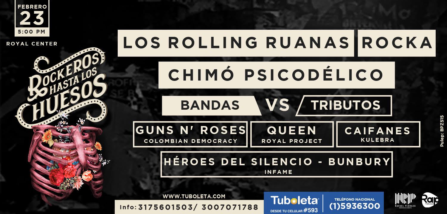 Bandas y tributos se enfrentan en Rockeros Hasta los Huesos