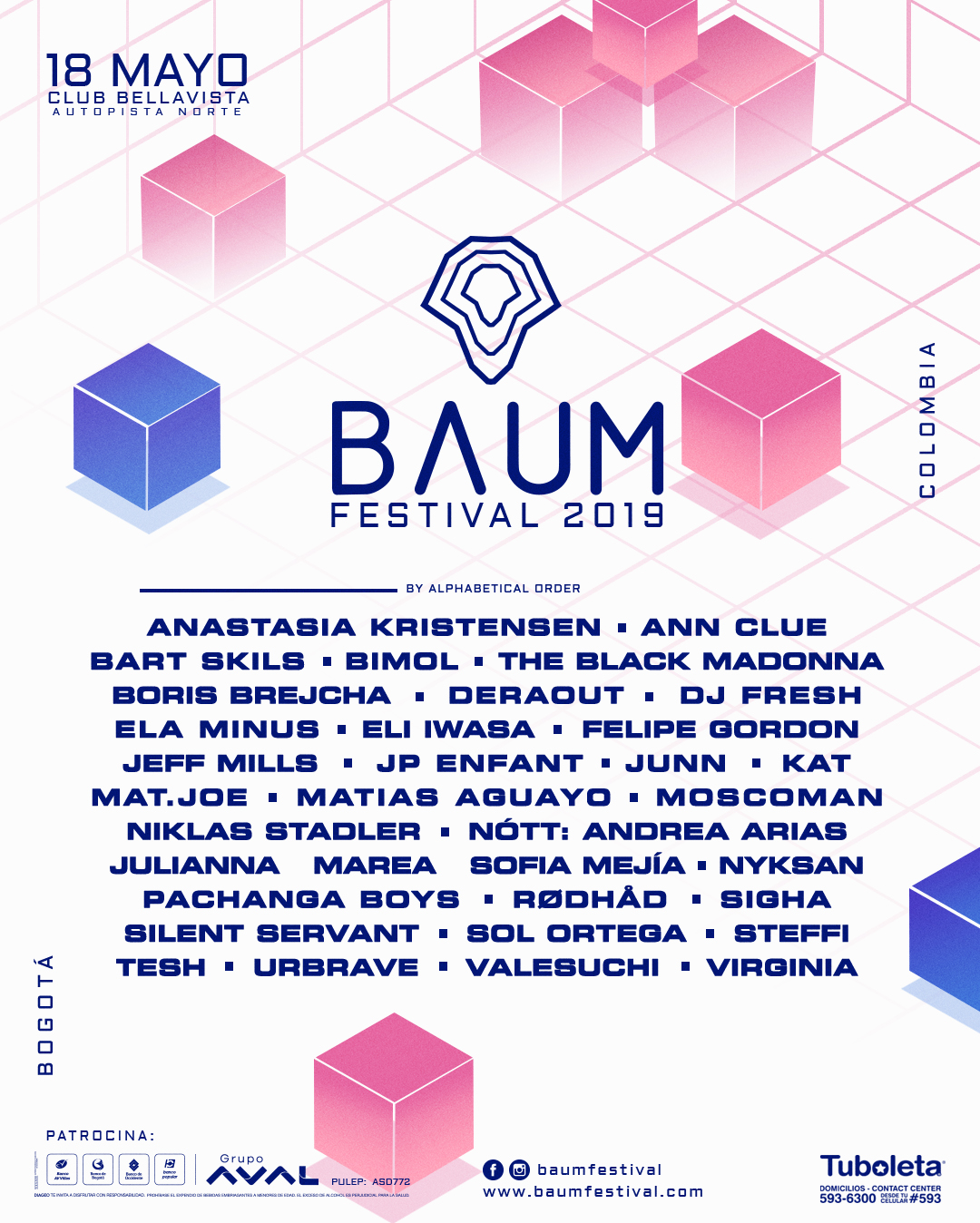 Line up Baum Festival 2019.