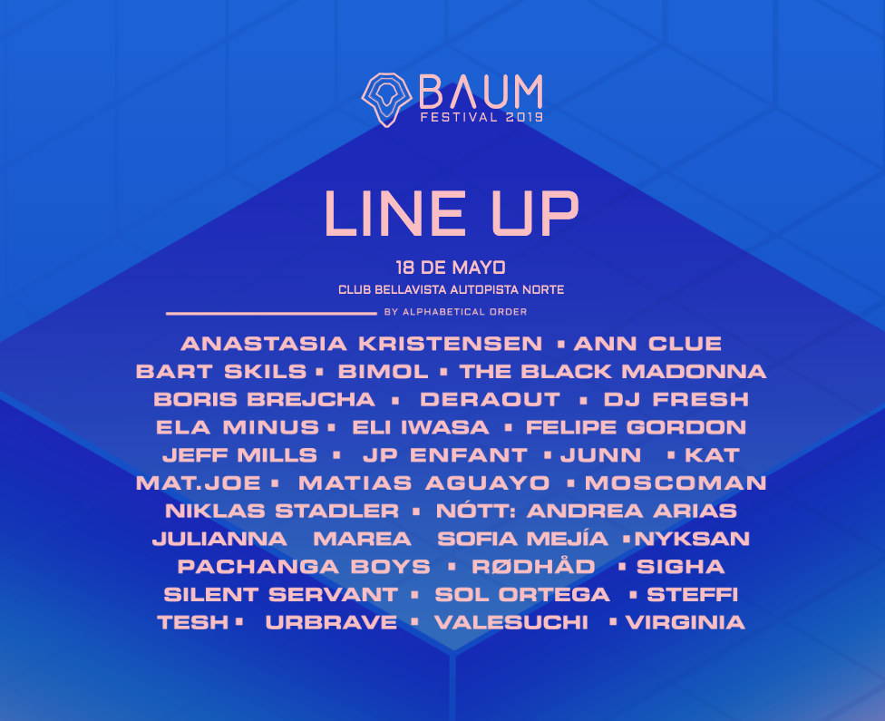 Baum Festival 2019 horarios y line up de esta fiesta multisensorial