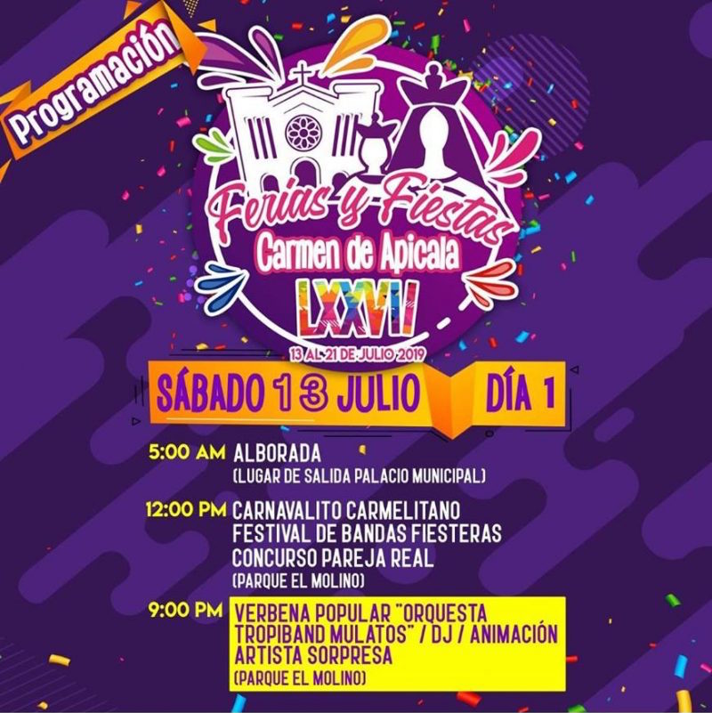 Ferias Carmen de Apicalá 2019