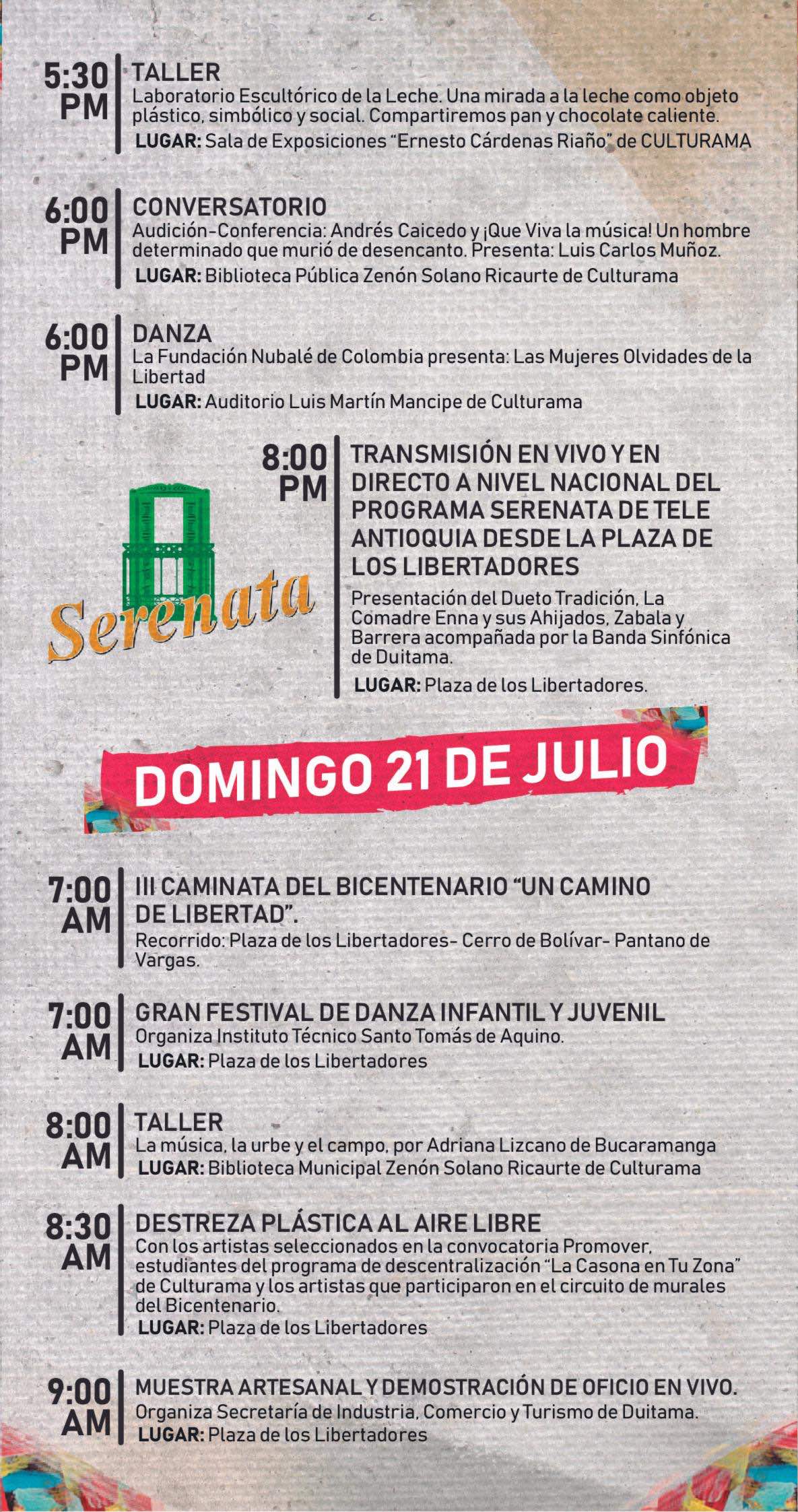 festival de la cultura bolivariana Duitama 2019