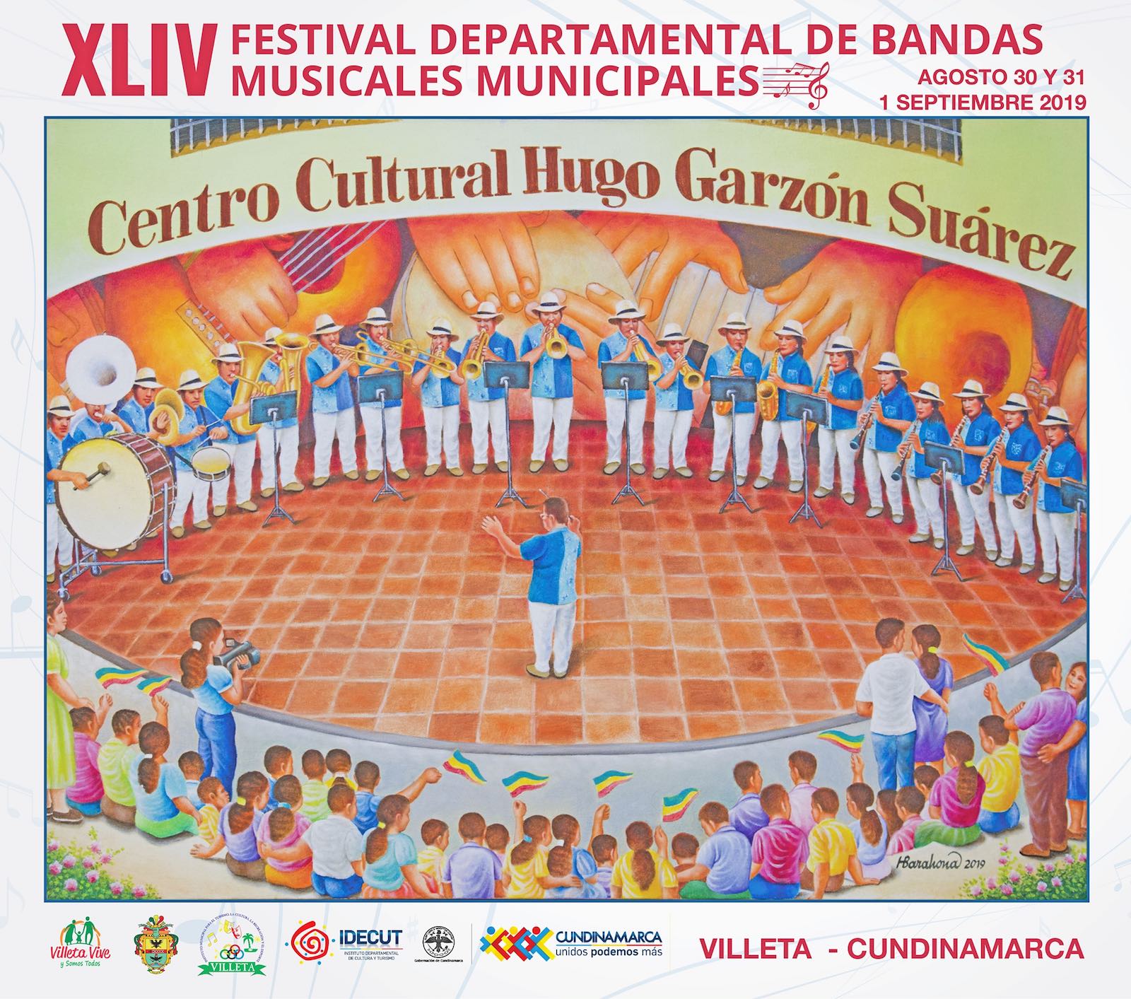 Programación del Festival departamental de Bandas Musicales de Villeta 2019