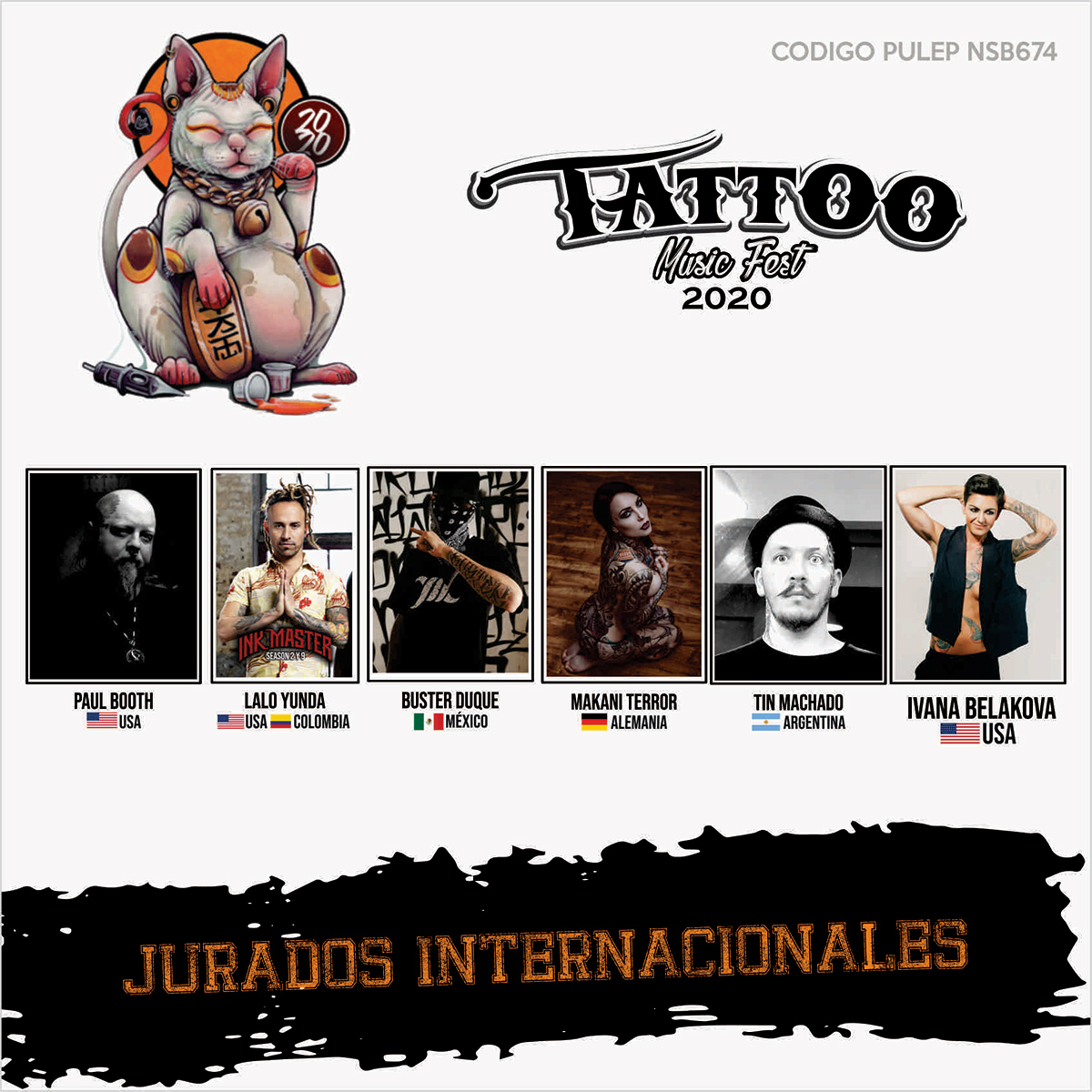 Tattoo Music Fest 2020: conoce el line up y tatuadores invitados