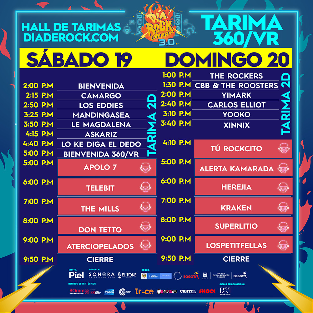 Dia Del Rock Colombia 3 0 En Realidad Virtual Cartel Y Boleteria