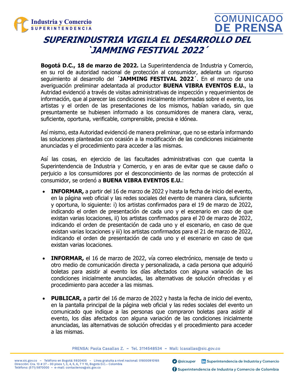 El Jamming Festival 2022 se cancela