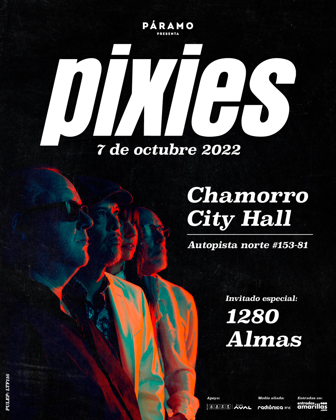 Pixies en concierto en Bogotá junto a las 1280 Almas