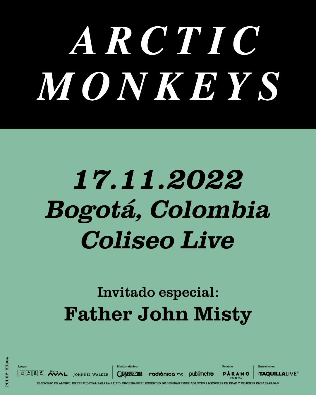 Arctic Monkeys en Colombia: boletería y preventa