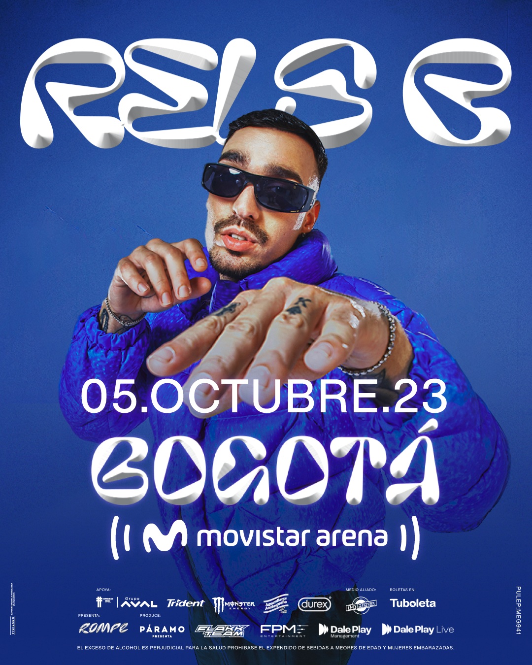 Rels B regresa a Colombia en Rompe Bogotá: boletería