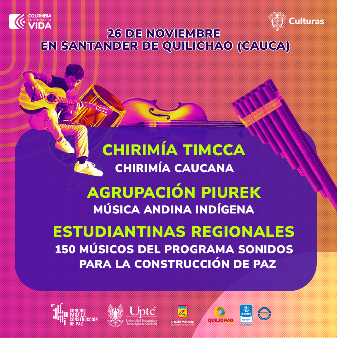 Colombia celebra la música con ‘’Sonidos para la Construcción de Paz’’