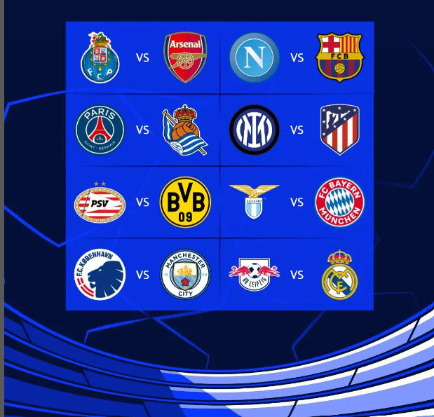 Octavos de final de la Champions League: equipos, duelos y sorpresas