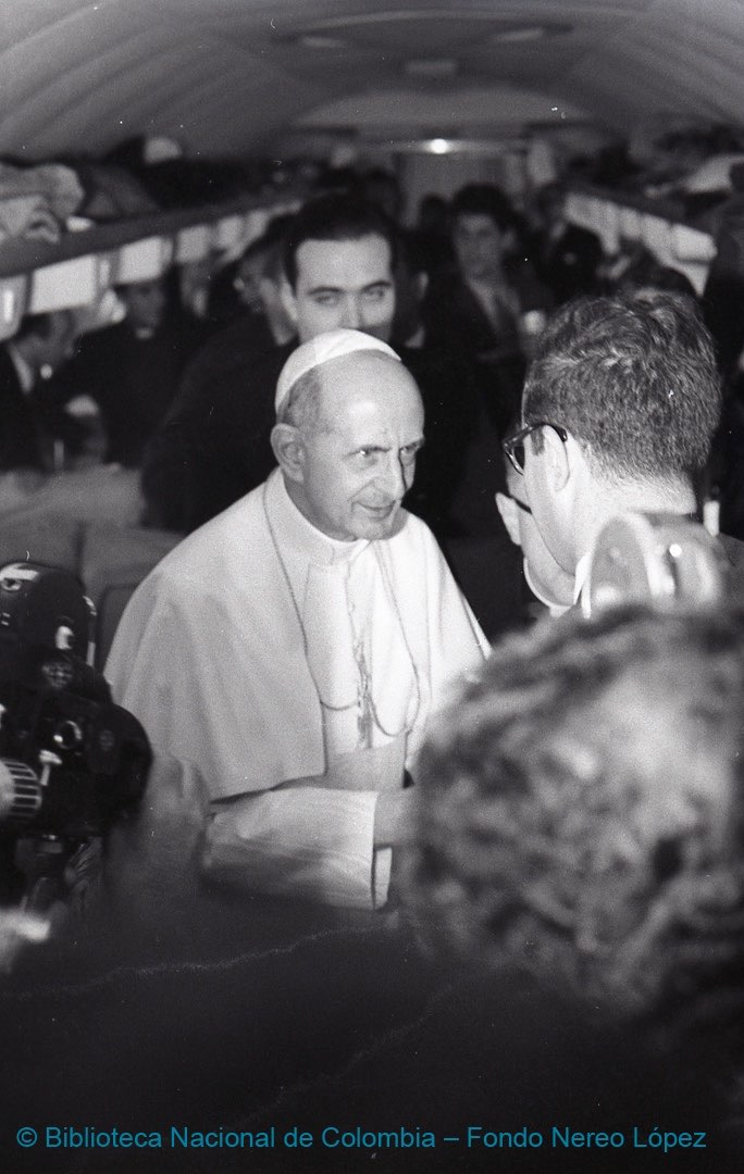 El Papa visita la sección de invitados : secuencia 19 | Nereo López. Cortesía Biblioteca Nacional