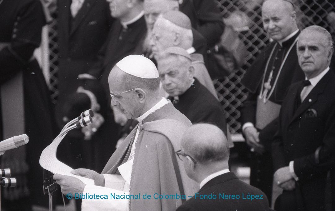 Pablo VI visita Bogotá : secuencia 21 | Nereo López. Cortesía Biblioteca Nacional