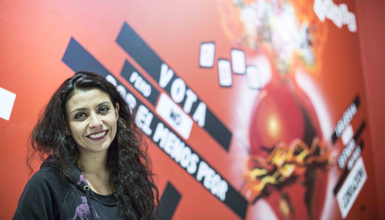 “El voto vale oro y no podemos venderlo”: Leela, grafitera del Colectivo Orfanato