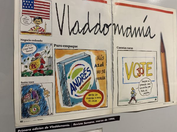 Vladdo y su exposición ‘Opiniones no pedidas’, en el MAMBO