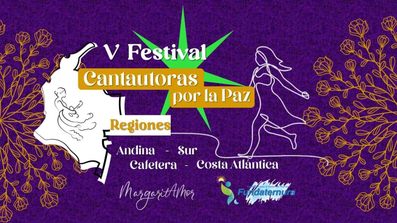 Gran Concierto en el V Festival de Cantautoras por la Paz en Bogotá