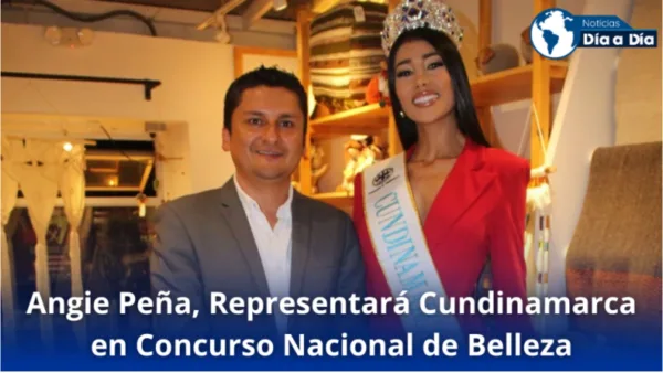 Angie Peña, representante de Cundinamarca en el Concurso Nacional de Belleza