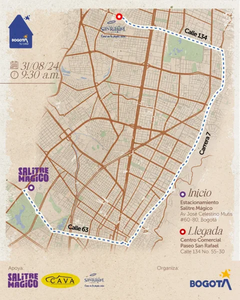 Así será el recorrido de autos clásicos en Bogotá 2024