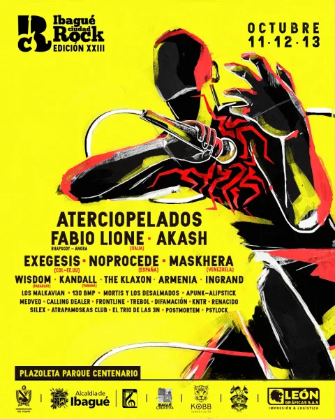 Ibagué ciudad rock, cartel de artistas