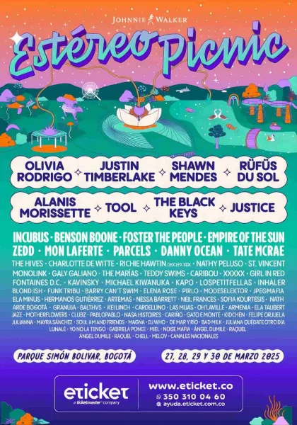 Line Up Estéreo Picnic 2025