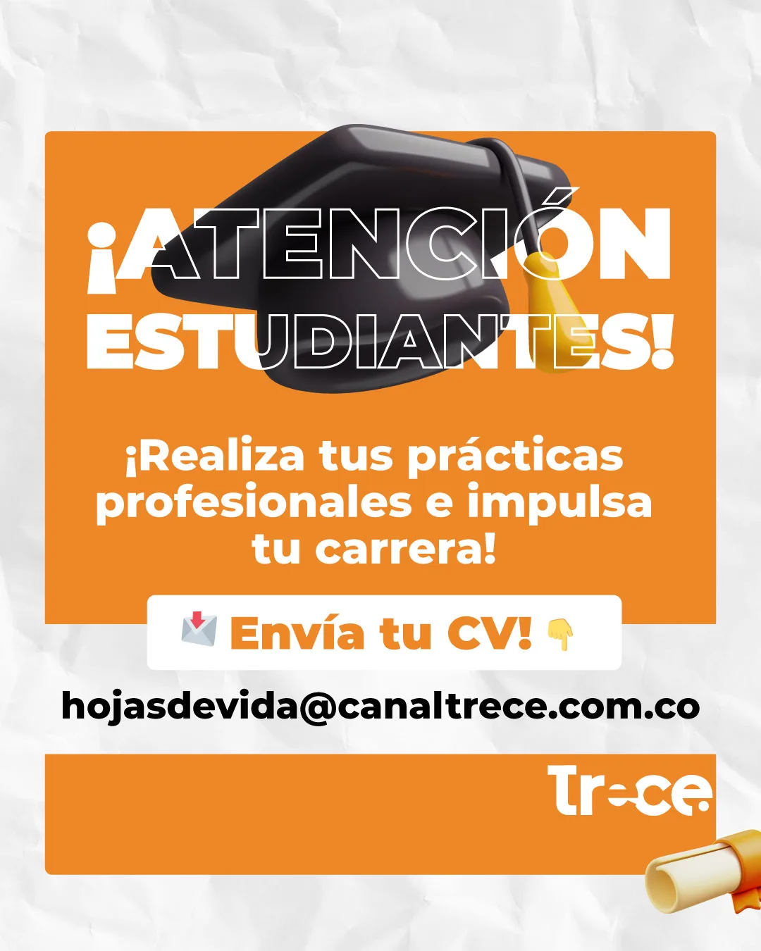 Canal Trece Abre sus Puertas a Estudiantes: ¡Aplica Ahora para tus Prácticas!