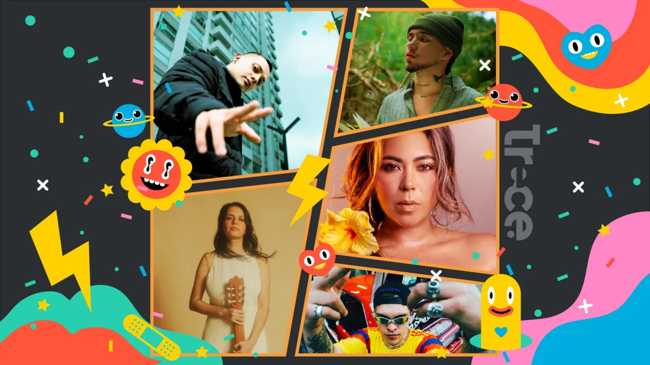 En la imagen: Rappert Mc, DFINY, María Cristina Plata, Melissa Láhur, ha$lopablito.