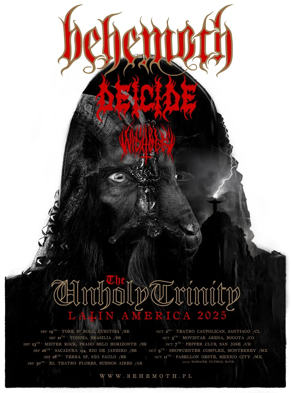 Behemoth, Deicide y Nidhogg encenderán Bogotá con metal extremo en octubre