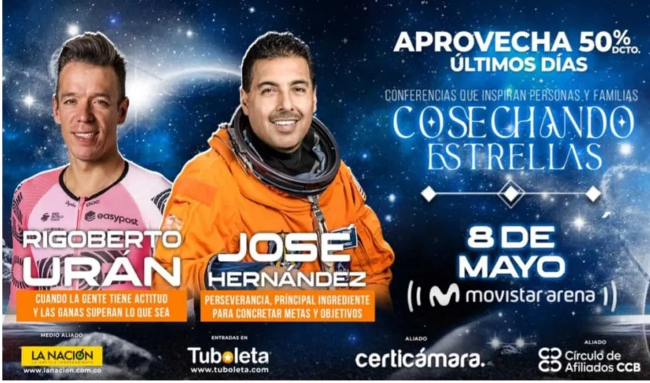"Cosechando Estrellas": Una misión que viaja desde el cielo hasta el Movistar Arena en Bogotá