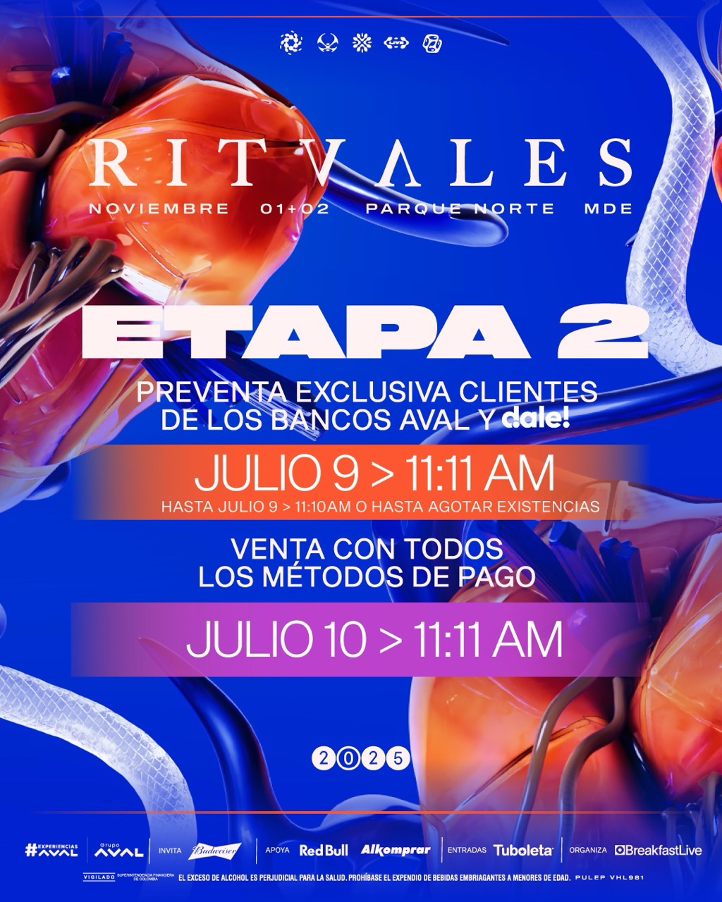 Ritvales 2025 anuncia su cartel con Charlotte de Witte y Adriatique