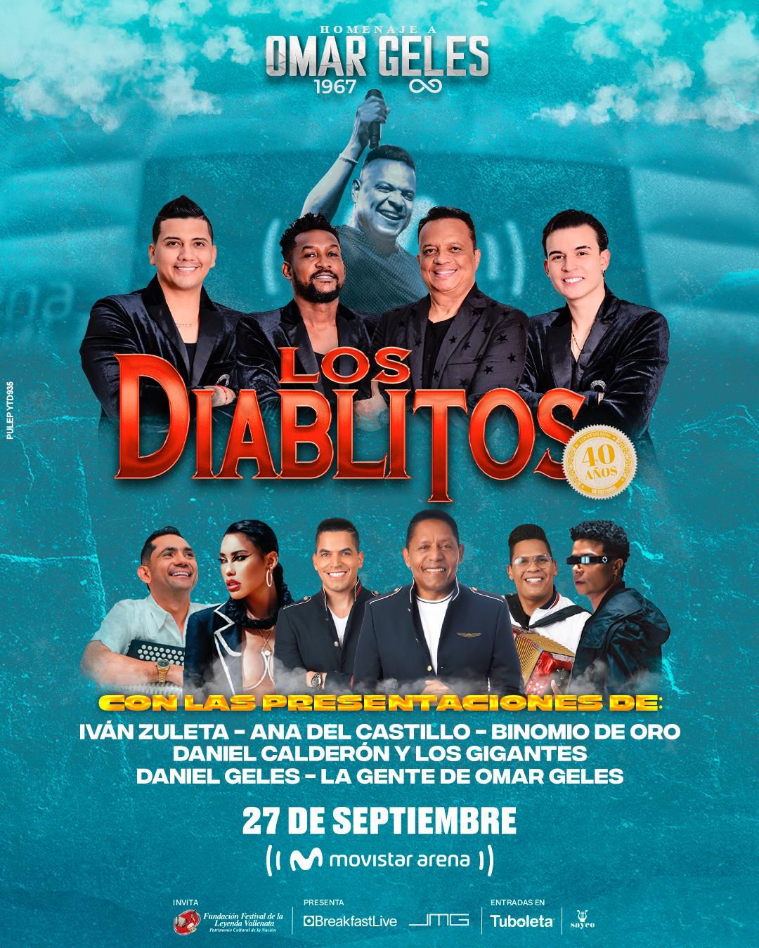 Homenaje a Omar Geles: Los Diablitos celebran 40 años en el Movistar Arena
