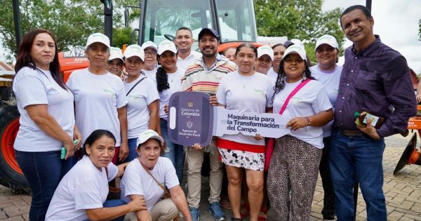 Banco de maquinaria fortalece el campo en comunidades de Sucre