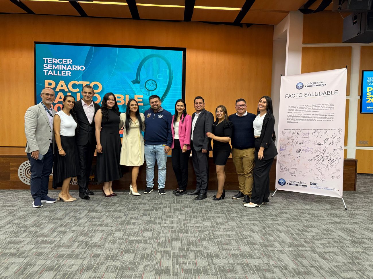 Cundinamarca firma su Tercer Pacto Saludable: compromiso regional por una vida activa y libre de consumo