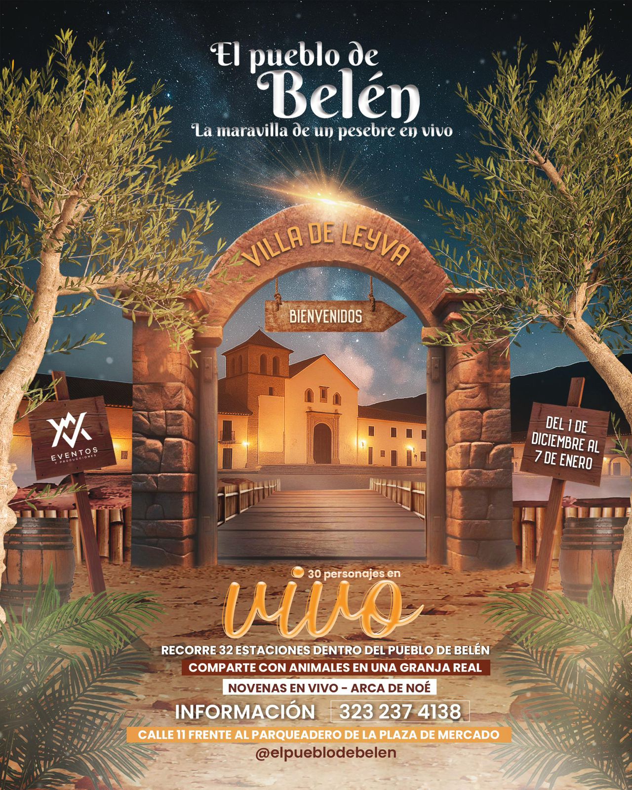 Lo nuevo en Villa de Leyva: llega El Pueblo de Belén en Navidad