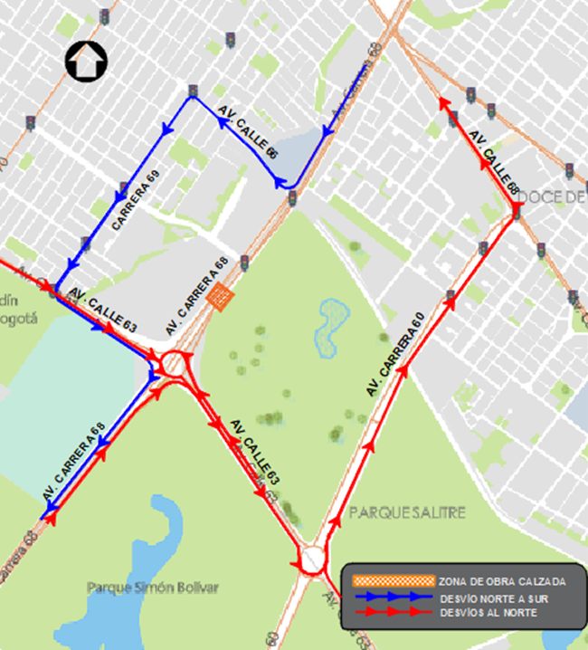 Bogotá: cierre en la AV carrera 68 entre calles 63 y 64C: Fechas, rutas alternas y afectación vial