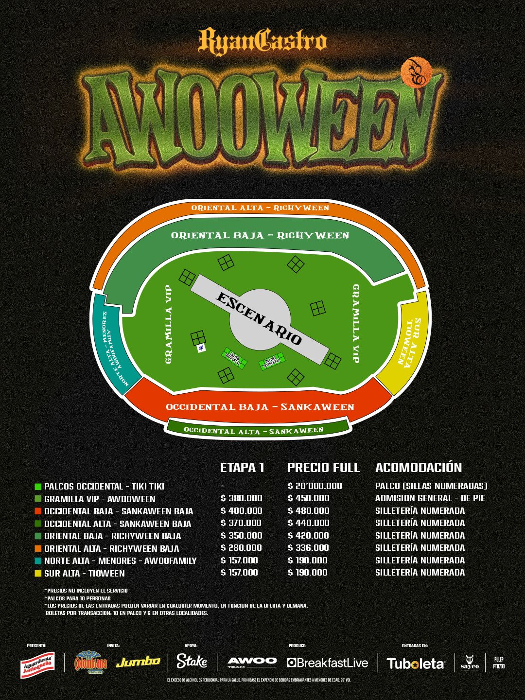 Ryan Castro en Bogotá: boletas, fecha y lugar de Awooween