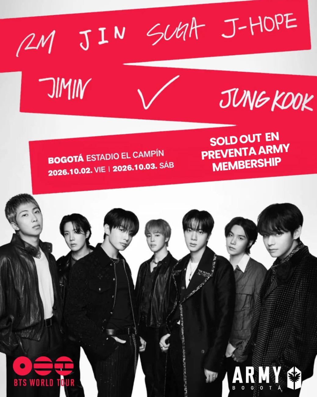 BTS agota preventa en Bogotá: Cuánto duraron las boletas y qué sigue