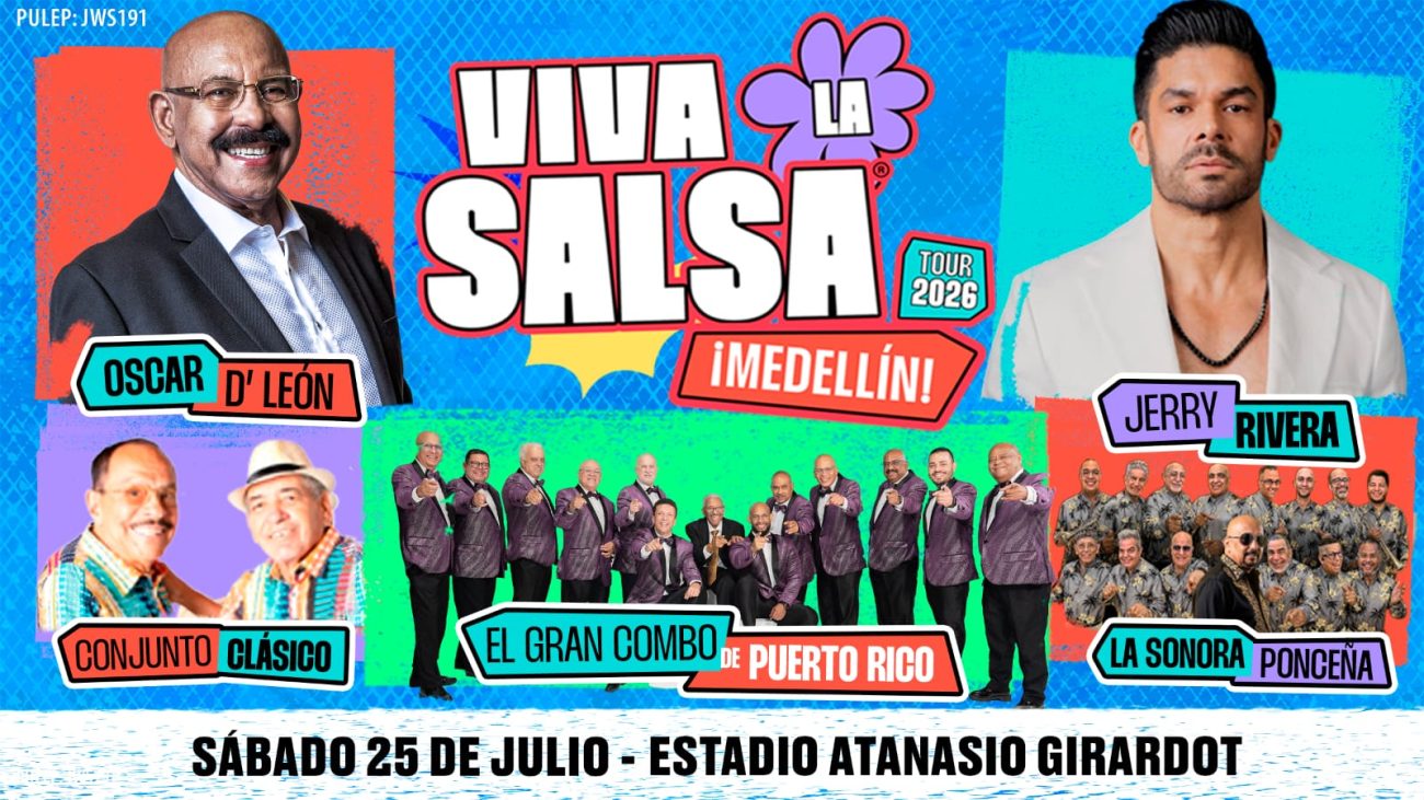 Viva la Salsa 2026 regresa a Medellín con un cartel de leyendas del género