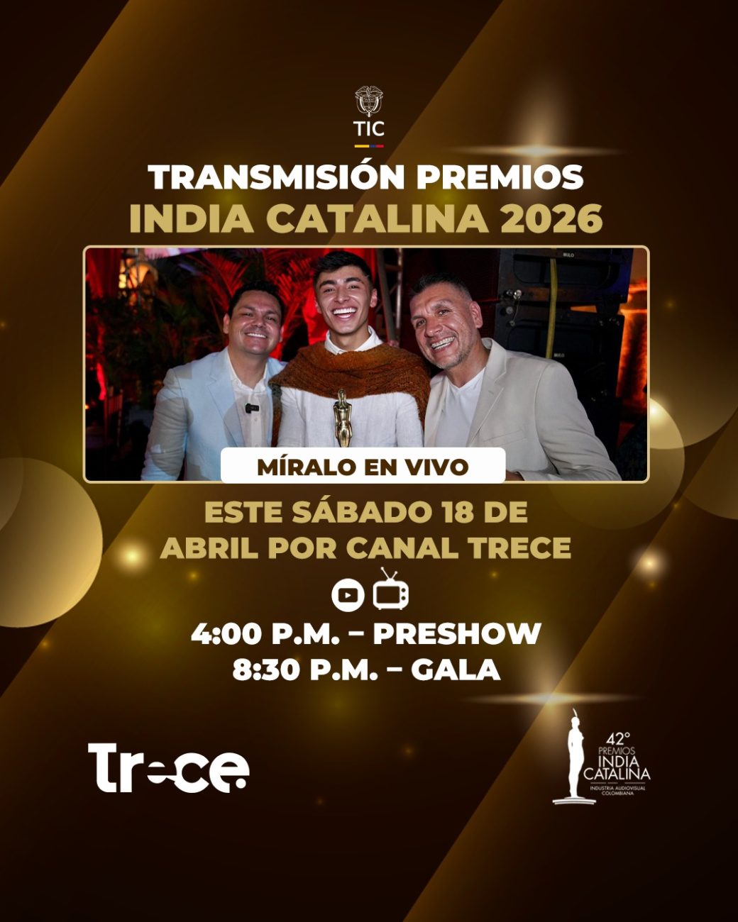 Premios India Catalina 2026: transmisión en vivo por Canal Trece