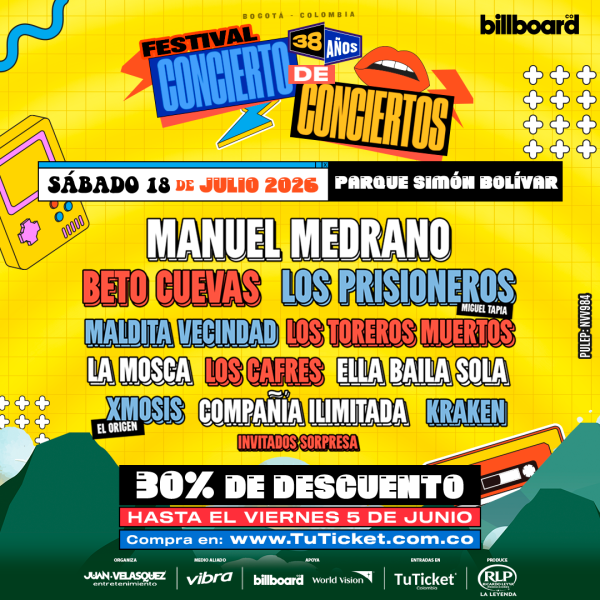 Festival Concierto de Conciertos 2026 llega al Simón Bolívar