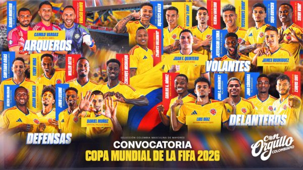 Selección Colombia confirmó convocados para el Mundial FIFA 2026
